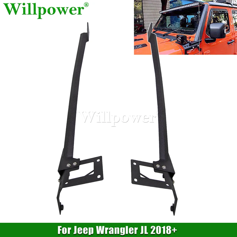 For Jeep Wrangler JL 2018+ A Pillar Upper & Lower Corner Mounting Brackets Fits 52