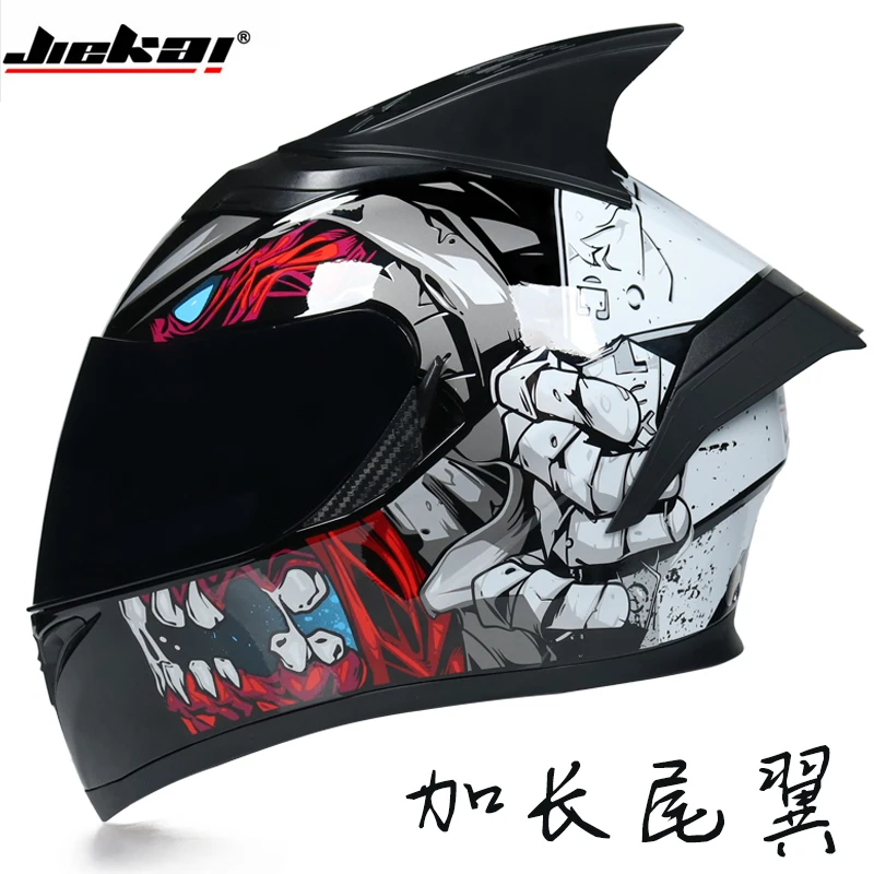 JIEKAI full face motorcycle helmet Motorbike helmet sdouble lens knight safety caps Protective Gears Helmets