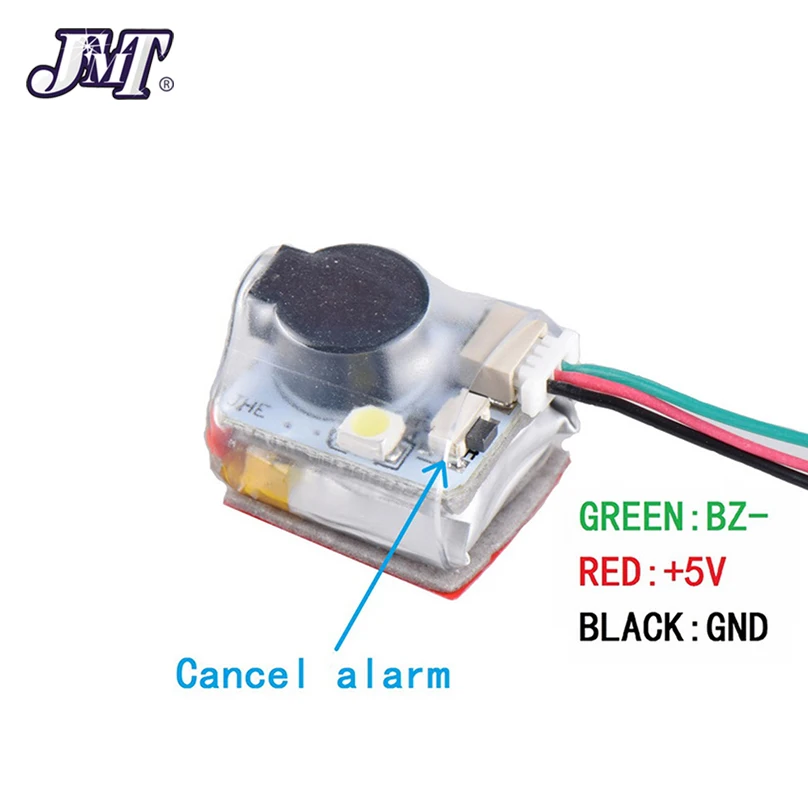 JMT Finder JHE42B JHE42B_S 5V Super Loud Buzzer Tracker 110dB /100dB with LED Buzzer Alarm For FPV Racing Drone Flight Control