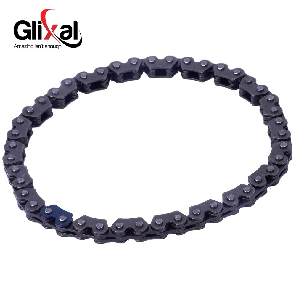 Glixal GY6 125cc 150cc 44-Links Oil Pump Chain for 152QMI 157QMJ Chinese Scooters Mopeds ATV Go Kart Quads Engine