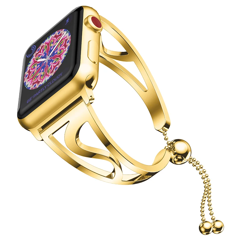 Luxury Strap For Apple Watch Band 40mm/44mm Stainless Steel Correa Iwatch 42MM/38MM Women Bracelet apple watch series 5 4 3 se 6 image 5
