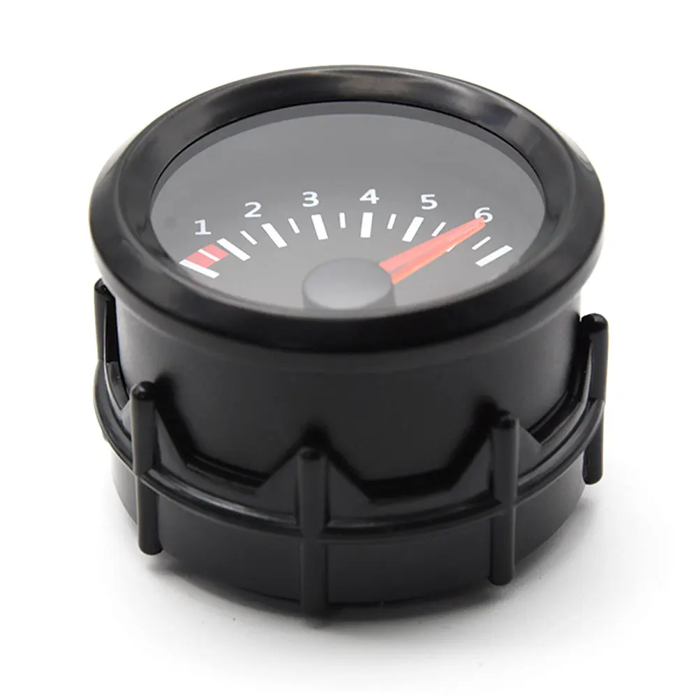 2 "52mm 12V Universal Auto Auto Öl Manometer 0-7Bar Öl Presse Gauge LED Meter mit Sensor für 12V Racing Gauge Schwarz Gesicht – Detail 8