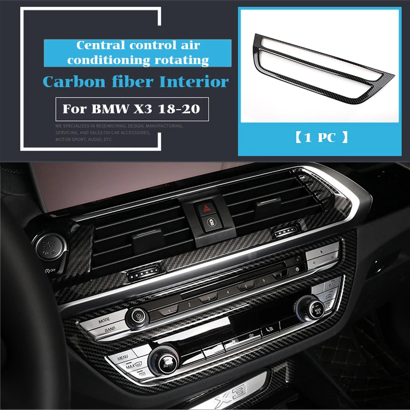 Car Styling Gear Shift Panel Covers Trim Console Water Cup Decoration Strip Stickers for BMW X3 G01 X4 Auto Interior Accessories
