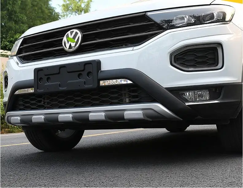 

ABS Front + Rear Bumper Protector Guard Skid Plate Fit For Volkswagen T-ROC TROC 2018 2019