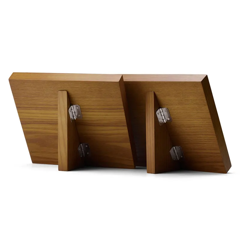 Oirlv 15 Grids Wooden Earrings Display Stand 20.5*19*2.3cm Jewelry Organizer Rack with Microfiber Insert for Exhibition