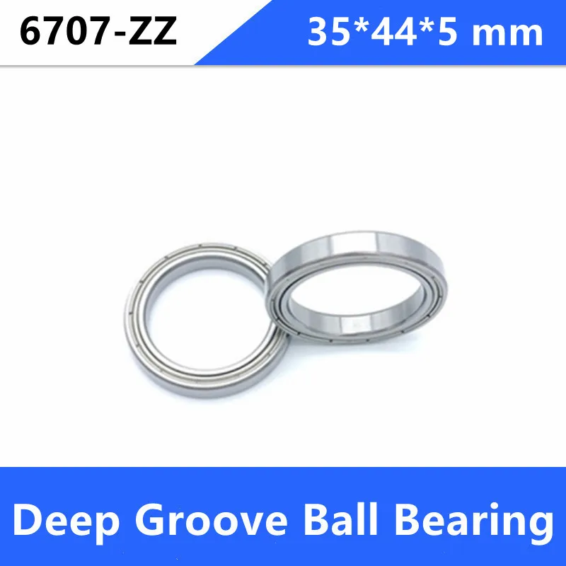 20pcs/lot 6707ZZ thin wall bearing 6707Z 6707-2Z 61707ZZ shielded deep groove ball bearings 35*44*5mm