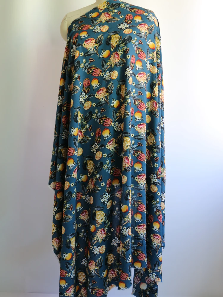 1 Meter X 1,35 Meter Hochwertiger Viskose-Stoff Rayon-Popeline Kleider- und Hemdenmaterial Großhandel – Detail 31