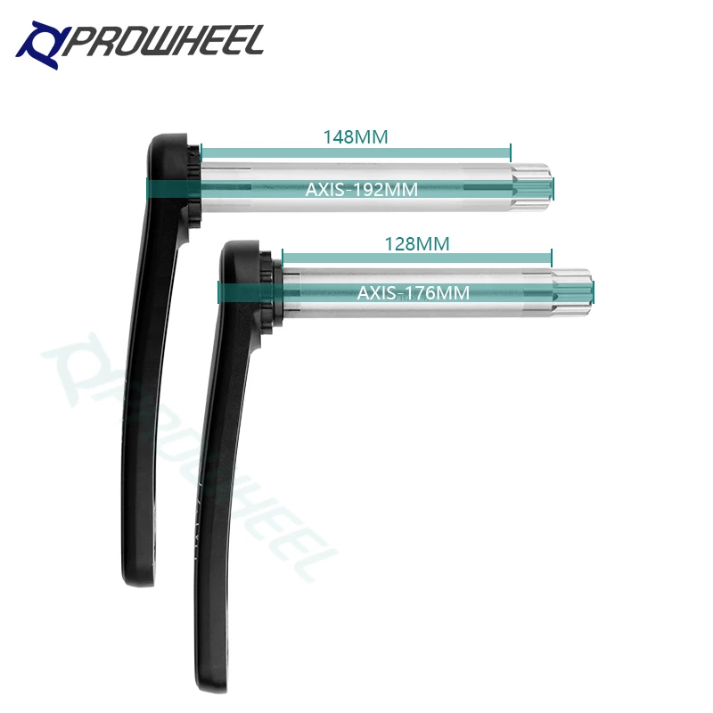 Prowheel Snow Bike Crankset 170mm 30/32/34/36/38/40/42T Chainring 1/3/6 Offset Sprocket 100/120MM Bicycle Bottom Bracket