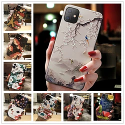 3D Relief Phone Case For Xiaomi Redmi 10 5G 10C 10A case Floral Silicon Cover For Xiaomi Redmi 10 5G 2022 10C Case Fundas Coque