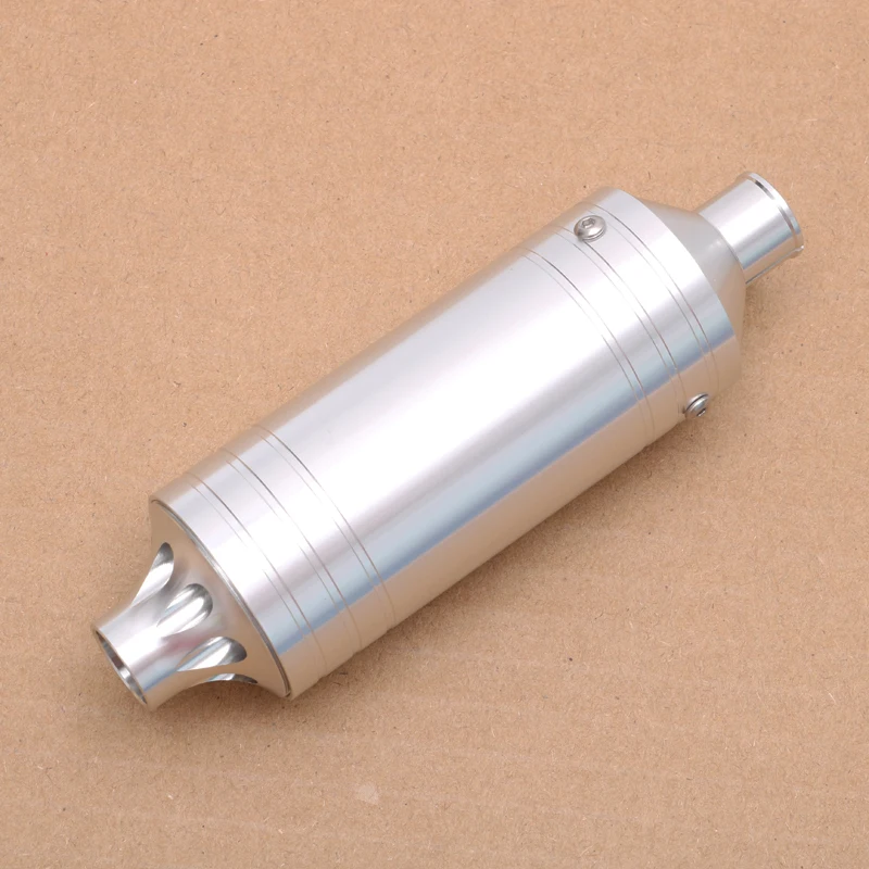 Silencer Aluminum Acoustical Damper Exhaust Pipe Motor Sound Muffler Noisy Eliminator Reducer for RC 26CC Petrol Boat Gas Engine