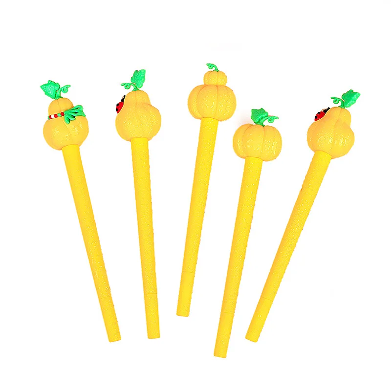 

24PCS Creative Big Golden Melon Gel Pens Silicon Glue Pen Prize Stationery Kawaii School Supplies