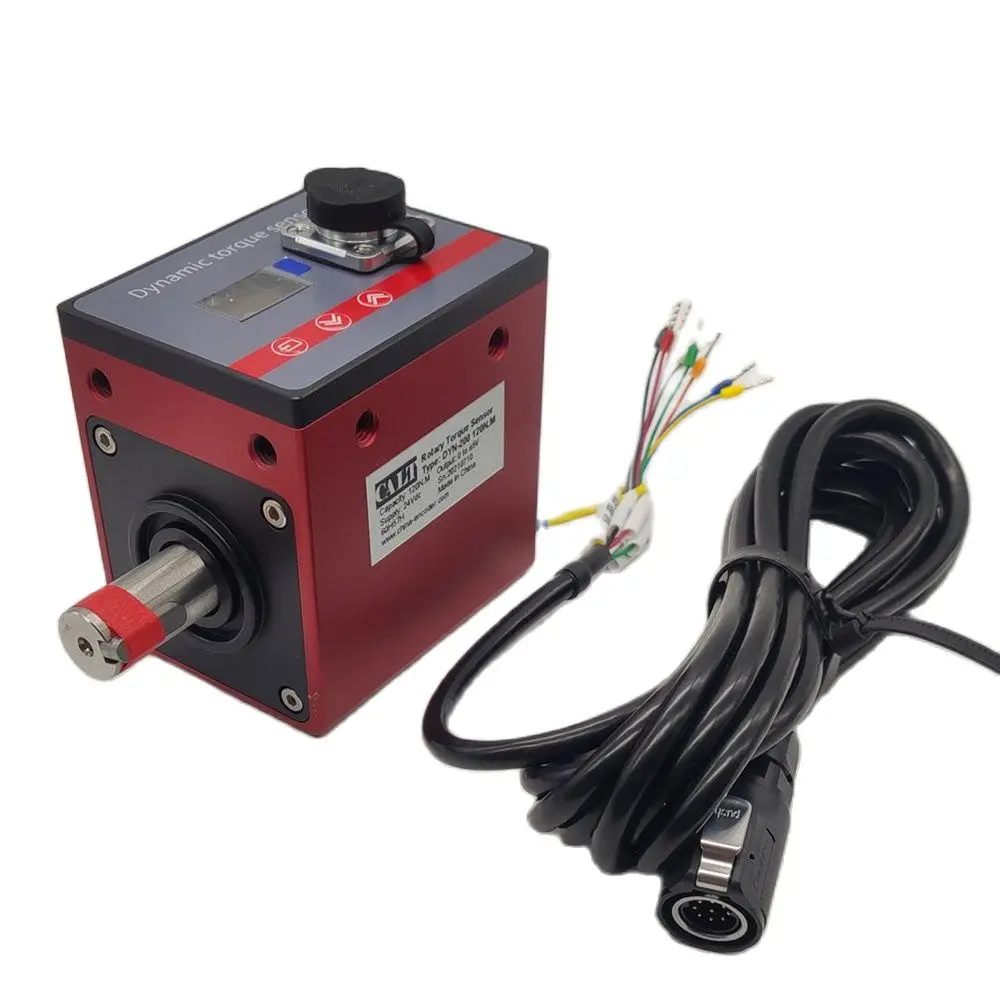 DYN-200 500N.M 800N.M Precision Dynamic Torque Sensor 0-5V 4-20mA RS485 Output Max Speed 10000RPM For Motor /Reducer