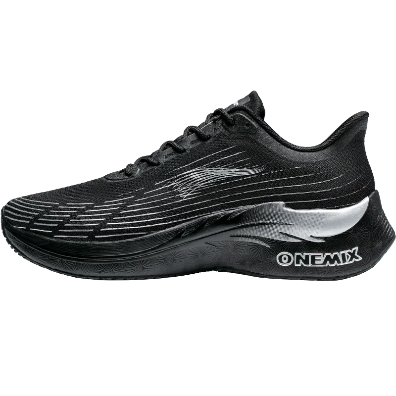 ONEMIX-Zapatillas deportivas para hombre, calzado deportivo de alta tecnología y velocidad ligera, con suela de aire transpirable, color negro, para exteriores, 2021