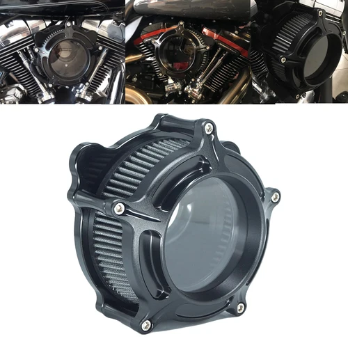 RSD 터빈 클라리온 에어 클리너 매트 블랙 흡입 필터 Harley Sportster Iron Softail FXSTF Touring FLHRC FLHTC Dyna FXDC