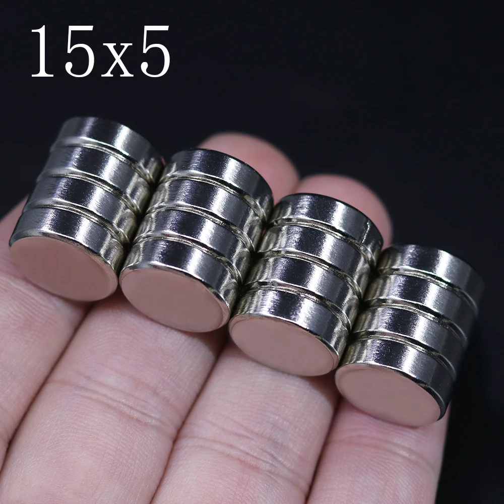 2/5/10/20/50 Pcs 15x5 Neodymium Magnet 15mm x 5mm N35 NdFeB Round Super Powerful Strong Permanent Magnetic imanes Disc 15x5