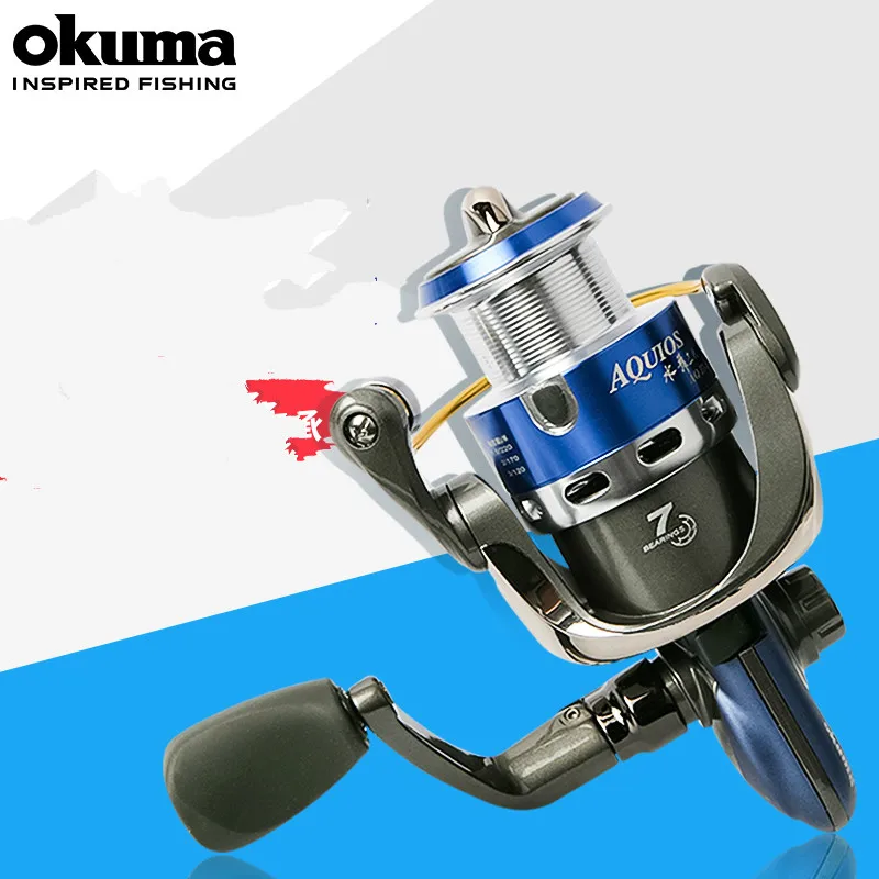 Okuma Fishing Spinning Reel 1000s-5000s Fishing Reel Carp Fishing Reels 5.0:1 6+1 BB Rock Fishing Reel Wheel Carretilha De Pesca