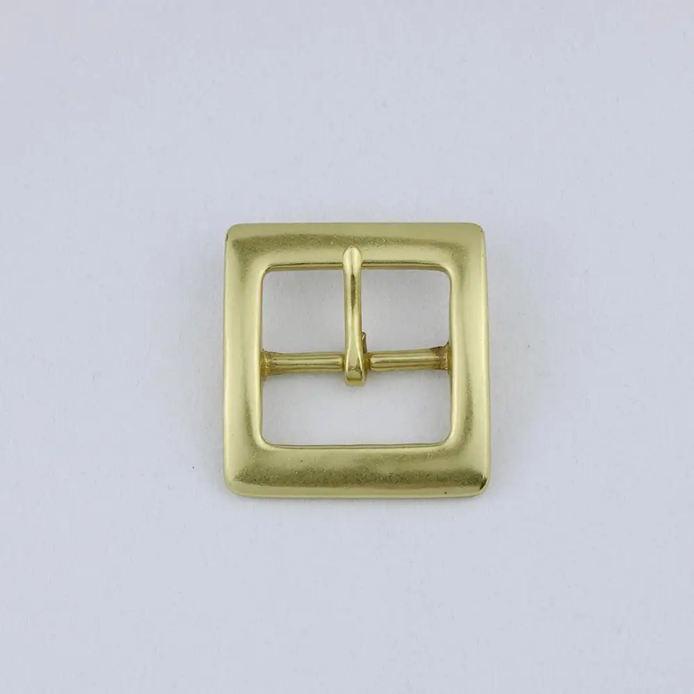 Leather Craft Hardware Solid Brass Center Bar Belt Buckle For Men BOR Finish 40mm Accessories For Leather Metal Buckle