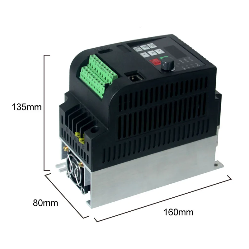 Single-Phase 220V In and Single Phase Out frequency VFD AT2 0.45KW/0.75KW/1.5KW/2.2KW/3KW/4KW converter for Single-Phase Motor