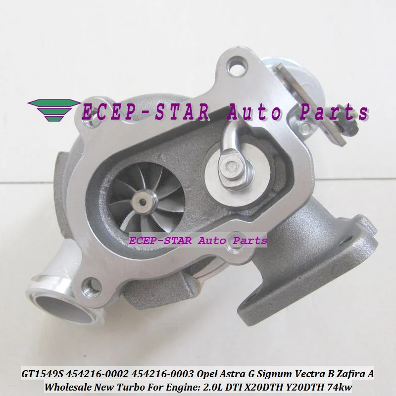 Turbocharger GT1549S 454216 454216-0002 454216-0003 860027 860079 For Opel Vectra Zafira Astra G 20HC Y20DTH 2.0L DTI 1997-04