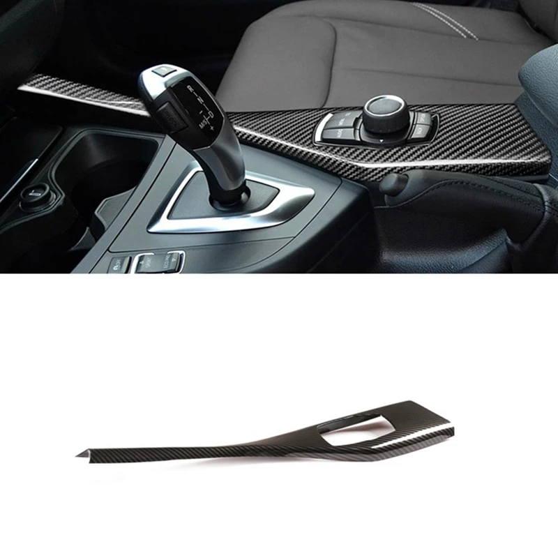 Carbon Fiber Multimedia Button Panel Cover Sticker for BMW 1 Series F20 F21 116I 118I 12-18 2 Series F22 F23