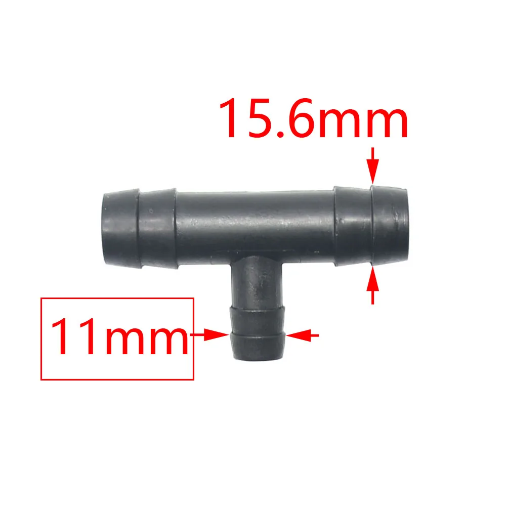 10/16/20mm złącze węża ogrodowego teownik redukcyjny kolano Barb woda z węża Splitter 3-way Adapter rurowy irygator montaż 1/2 3/4 10 sztuk