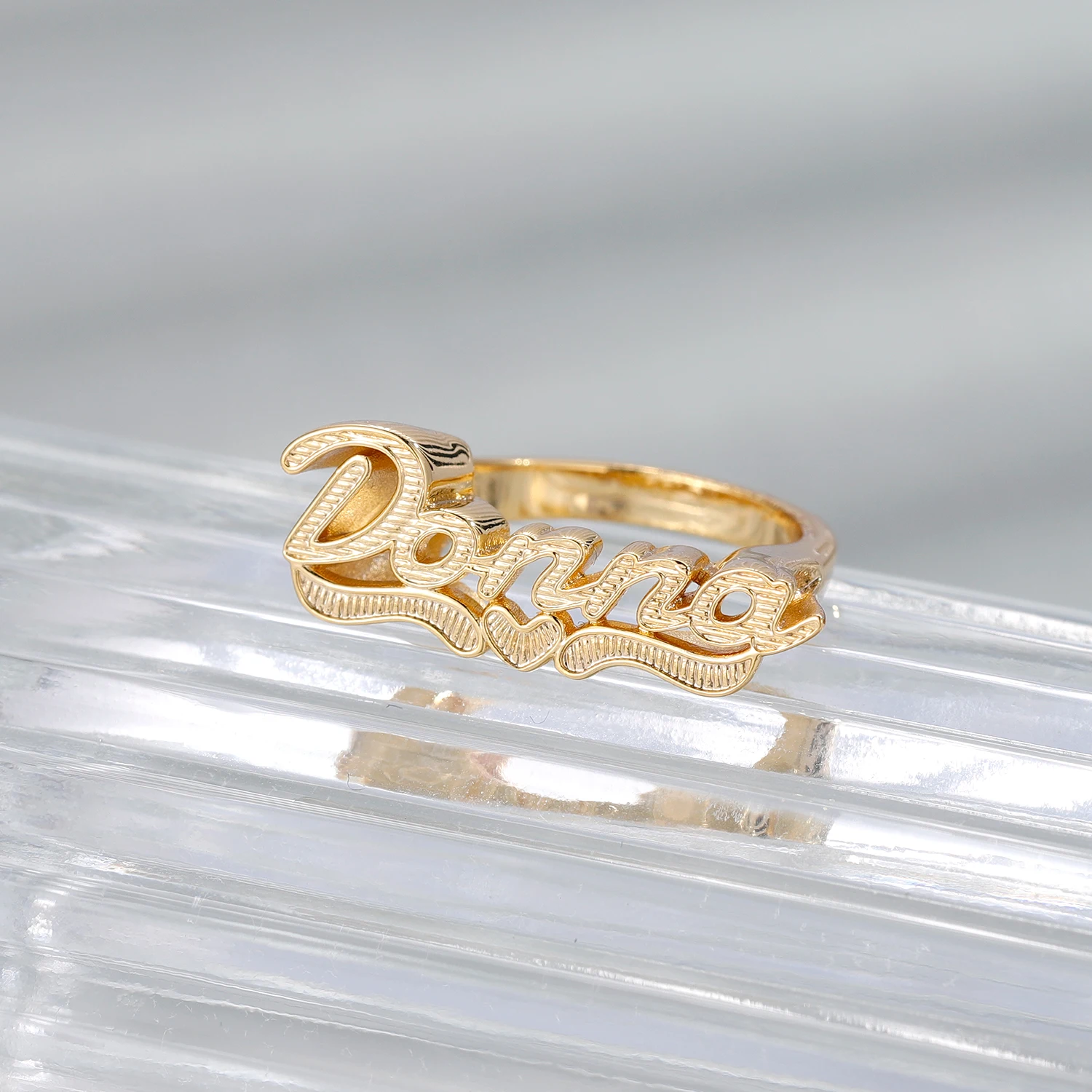 2021 Customized Name Ring Personality Hip Hop 3D Ring Fashion Punk Letter Number Ring  For Woman Men Jewelry