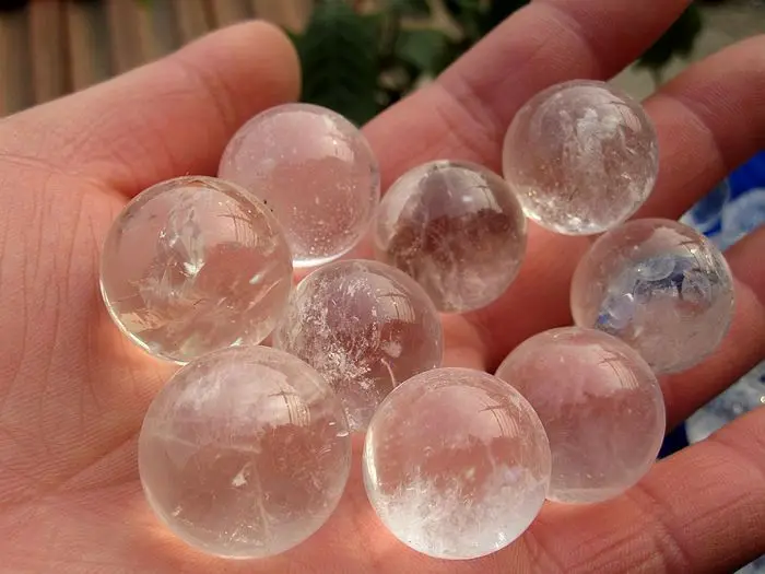 

Natural Clear Quartz Sphere Ball Wholesale 1pcs Rock Crystal Decor Stone Healing Gem 25mm-60mm Size Beautiful