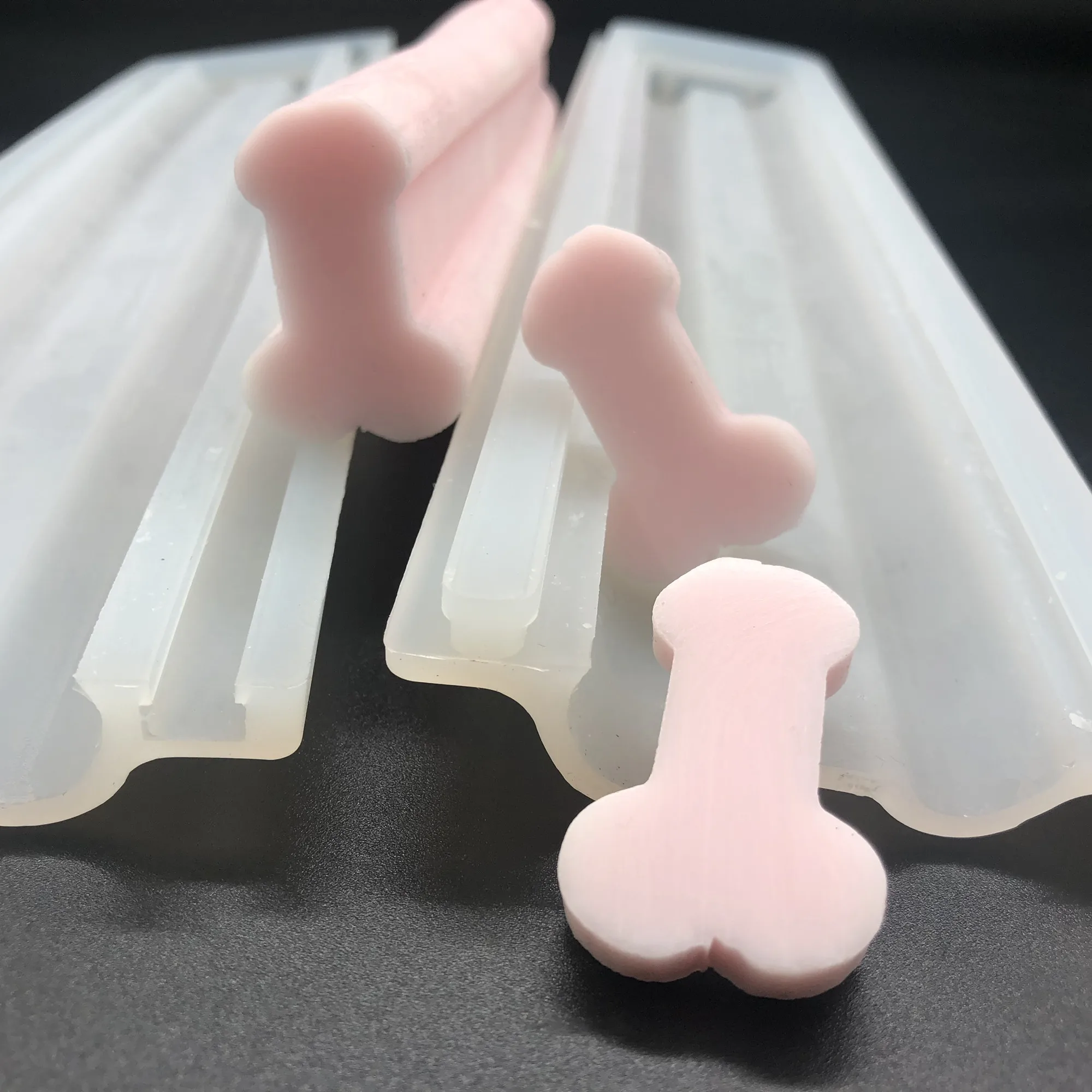 Cartoon Penis Tube Column Silicone Soap Mold Music Instruments Snail Shape Tube Mold Handmade Embed Soap Candle Mould