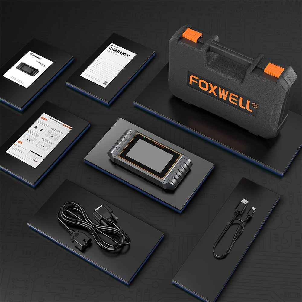 FOXWELL NT706 OBD2 Auto Scanner Motor ABS SRS Transmissiesysteem Diagnostisch Hulpmiddel Accu Tester ODB OBD 2 Auto Scan Gereedschap