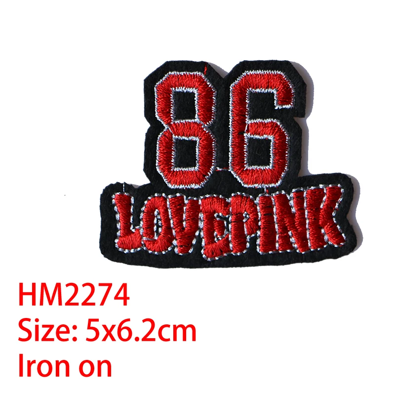 Cartoon Decorative Patch Rectangle Numbers icon Embroidered Applique Patches For DIY Iron on Badges on clothes Stickers