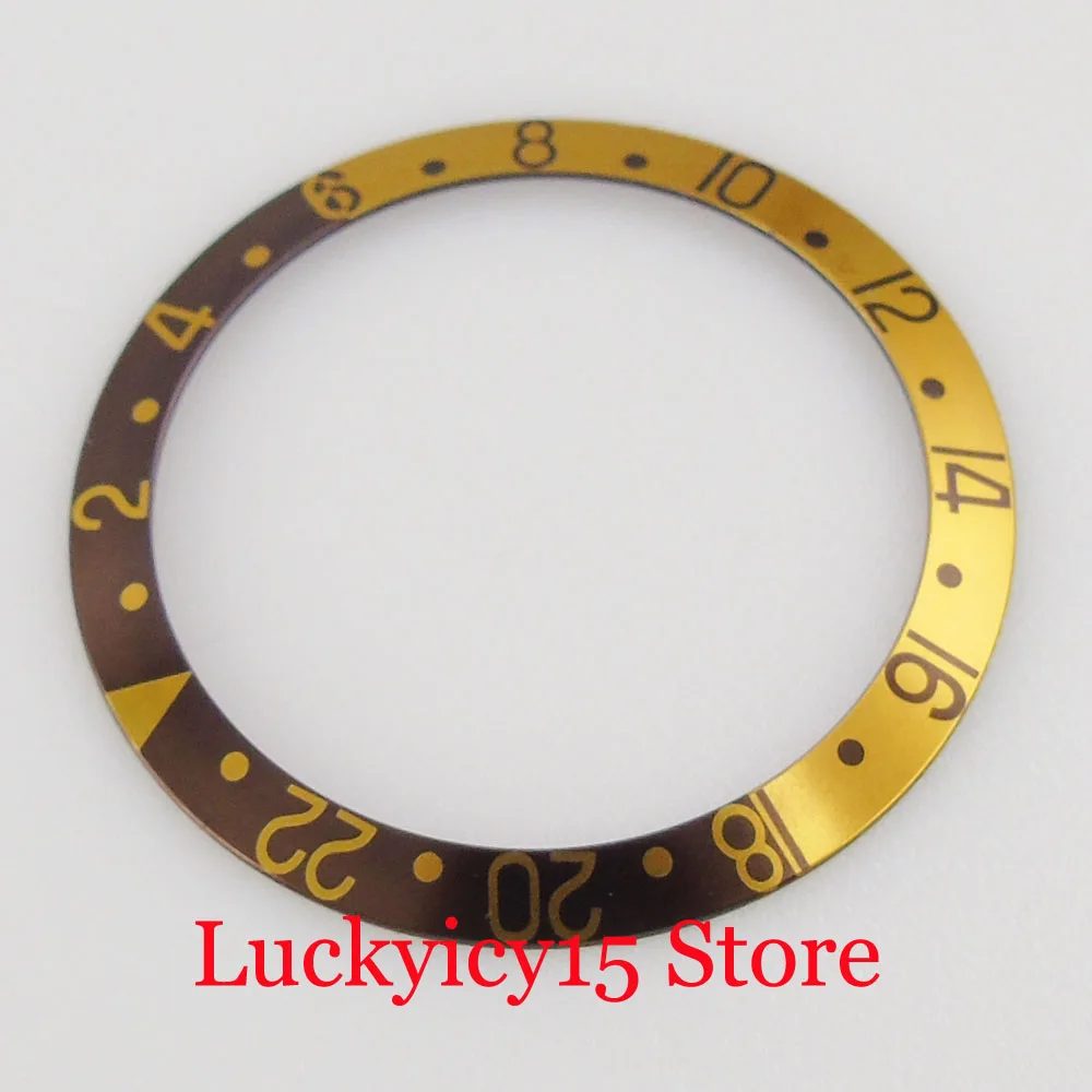 Lunette de montre en alliage d\'aluminium, inclinaison 38mm * 30.6mm, Insert adapté au boîtier SUB/GMT, nouvelle collection