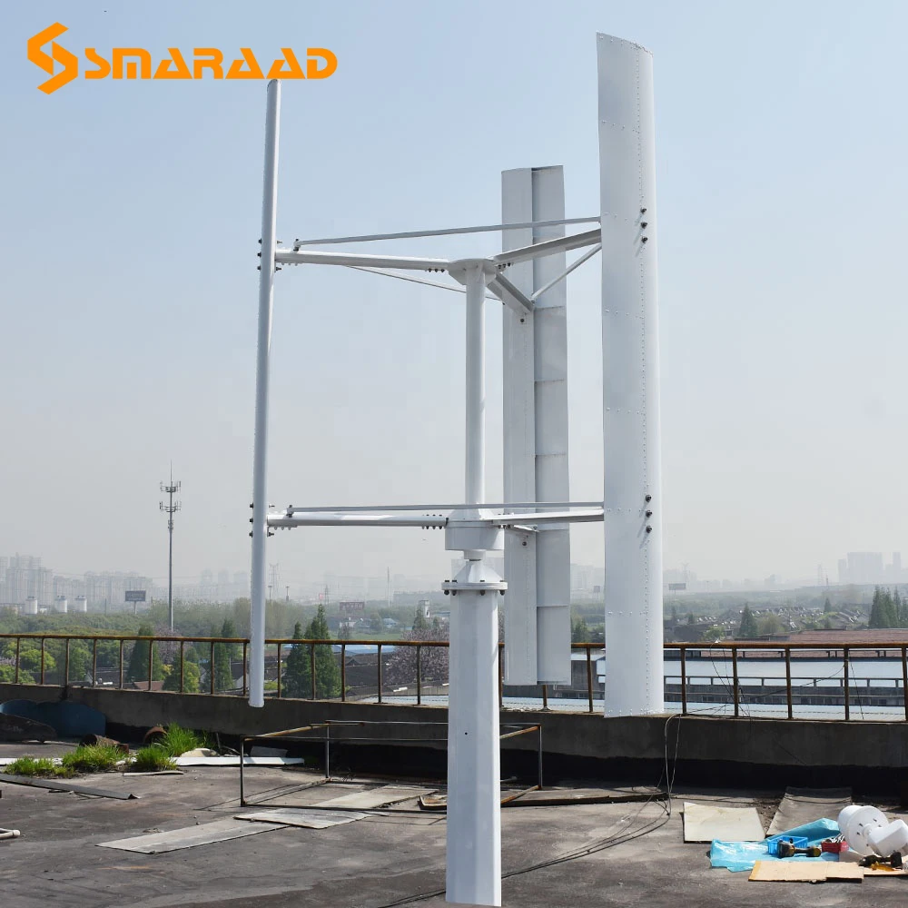 Free Energy Windmill 1000w 2000w 3000w 5000w Vertical Axis Wind Turbine Generator 24v 48v 96v 120v 3 Phase Generator Homeuse