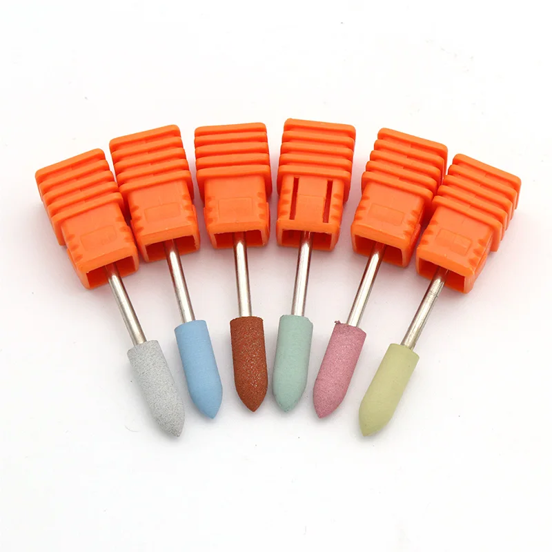 1pc Rubber Silicon Nail Grinding Head Milling Manicure Cutter for Pedicure Machine Sander Drill Bit Polishing Electric Tool