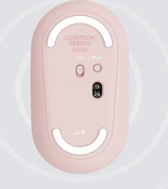 Mouse sem fio pés patins caso, Logitech Pebble M350