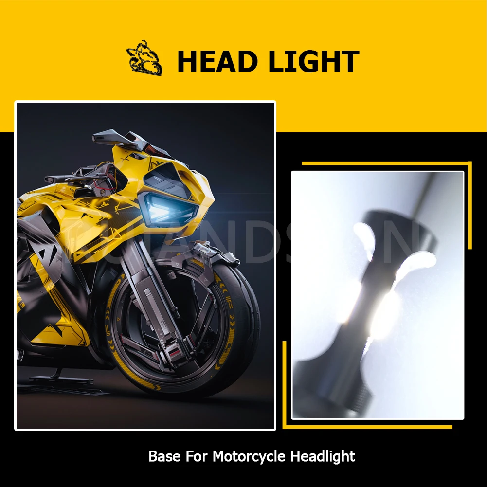 RUIANDSION 1Pcs P26S Motorbike Headlight Moped Scooter Tractor LED Bulb Tricycle Headlamp 3570SMD 1500Lm DC10-30V 12V 24V 6000K