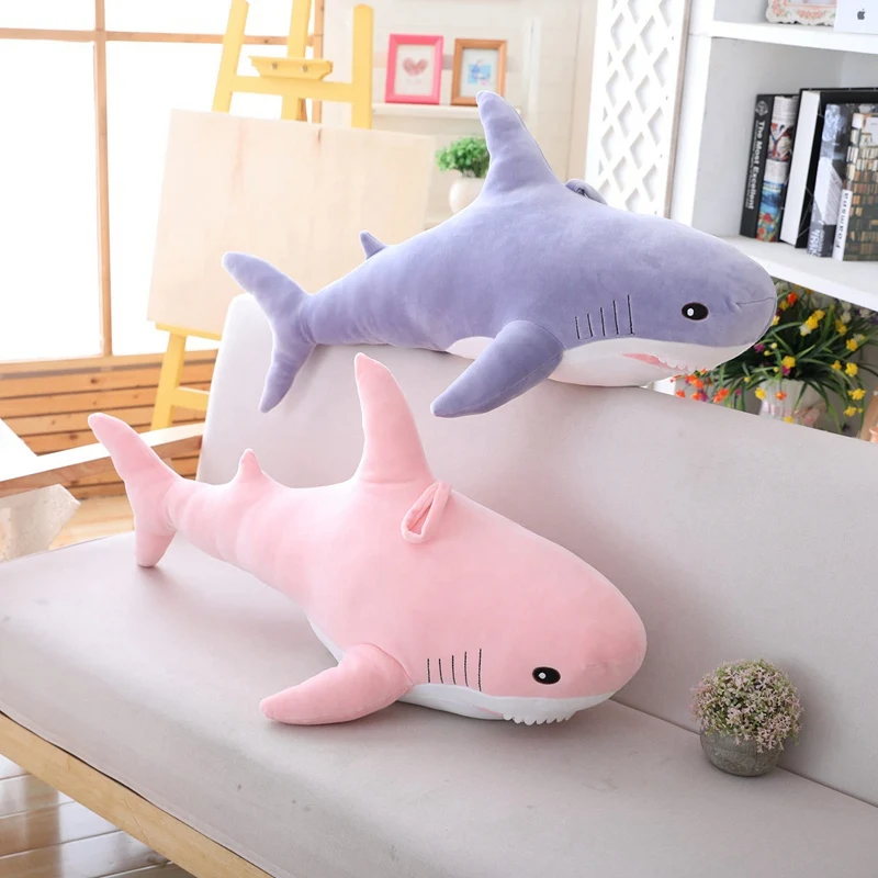 Neue 80cm/100cm Big Size Leben Shark Plüsch Spielzeug Kissen Weiche Marine Tier Whale Puppe beschwichtigen Kissen Geschenk für Kinder