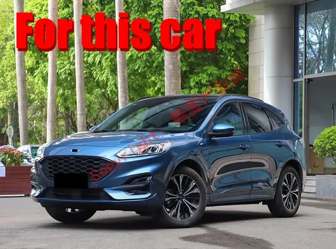 

Для Ford Kuga Escape 2020 2021, внутренняя ручка переключения передач в стиле углеродного волокна, накладка на панель, автомобильные аксессуары, наклейки