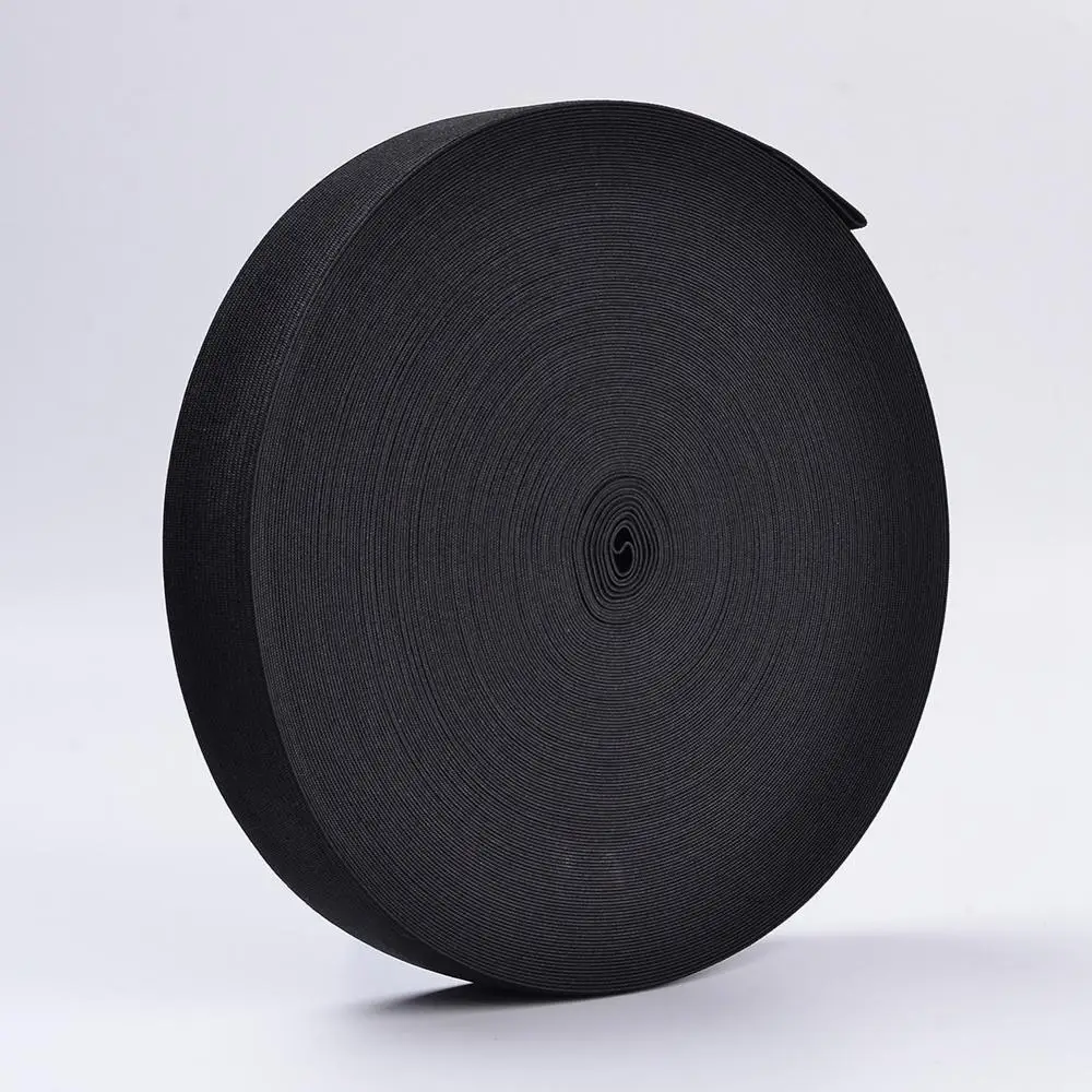 40m/Roll 25mm Flat Elastic Rubber Band Cords for Webbing Garment Sewing Mask Making Accessories