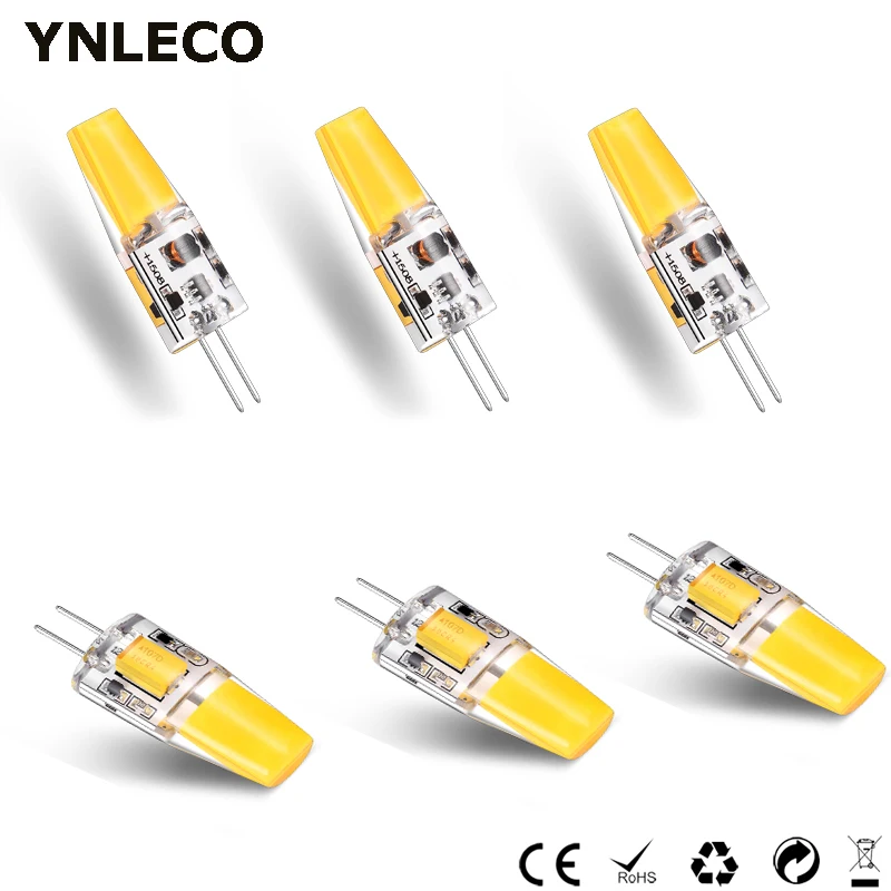 

6pcs G4 LED Bulb 12V AC DC 3W High power G4 COB LED Bulb Energy saving 360 Beam Angle 3000K 4000K 6000K Replace 30W Halogen Lamp