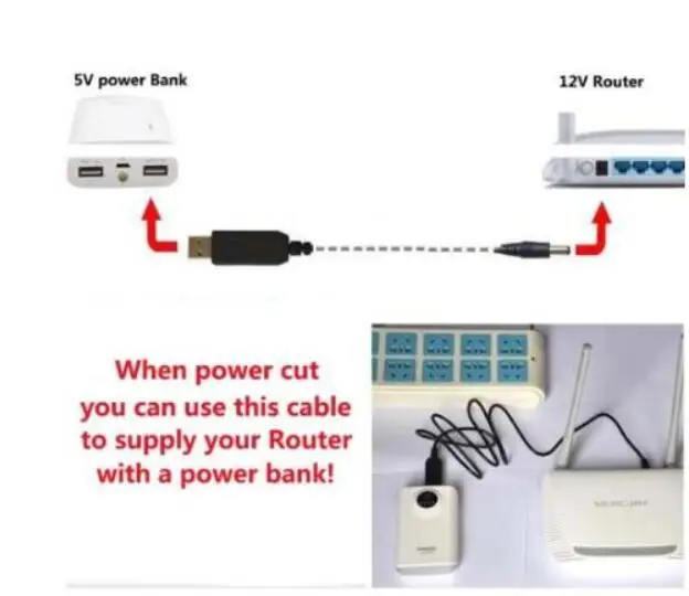 DC 5V to DC 9V 12V Power Supply Boost Line Step UP Module USB Connector Adapter USB Cable 2.1x5.5mm 3.5x1.35mm Plug L19