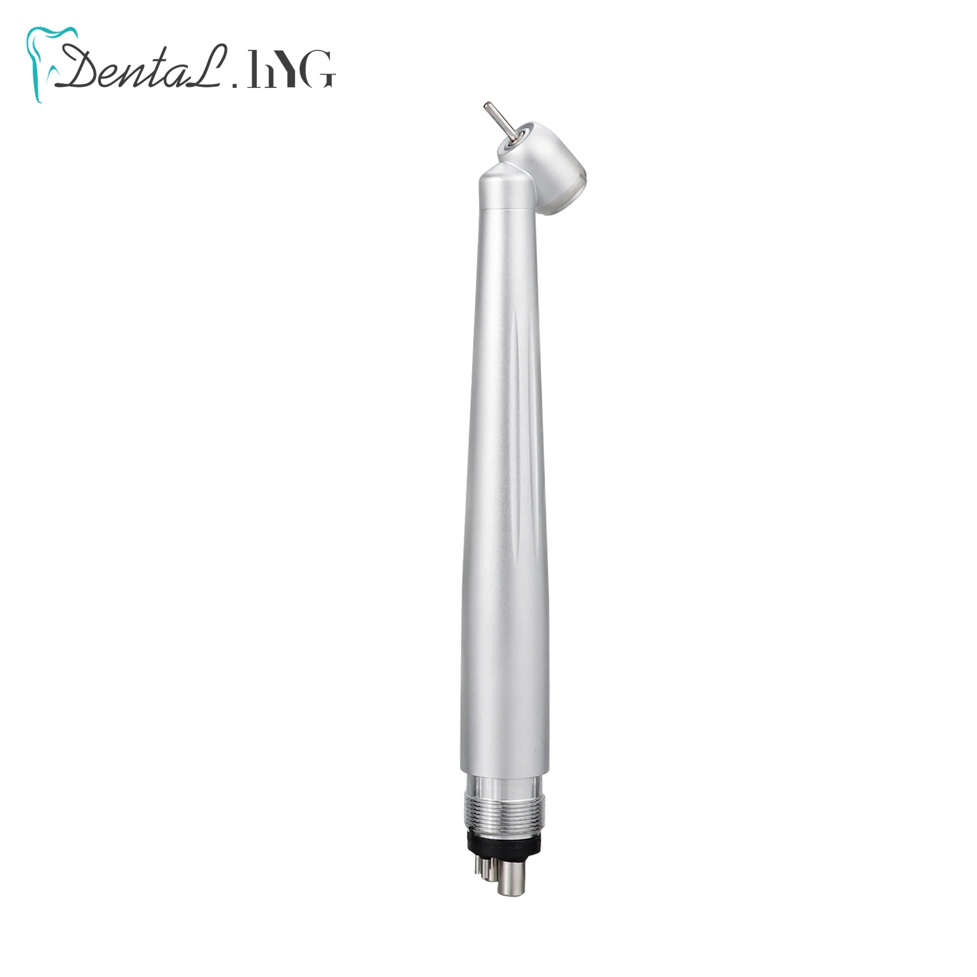 Dental High Speed Handpiece Push Button Standard Head 2/4Holes Air Turbine Single Water Spring 45 Degree