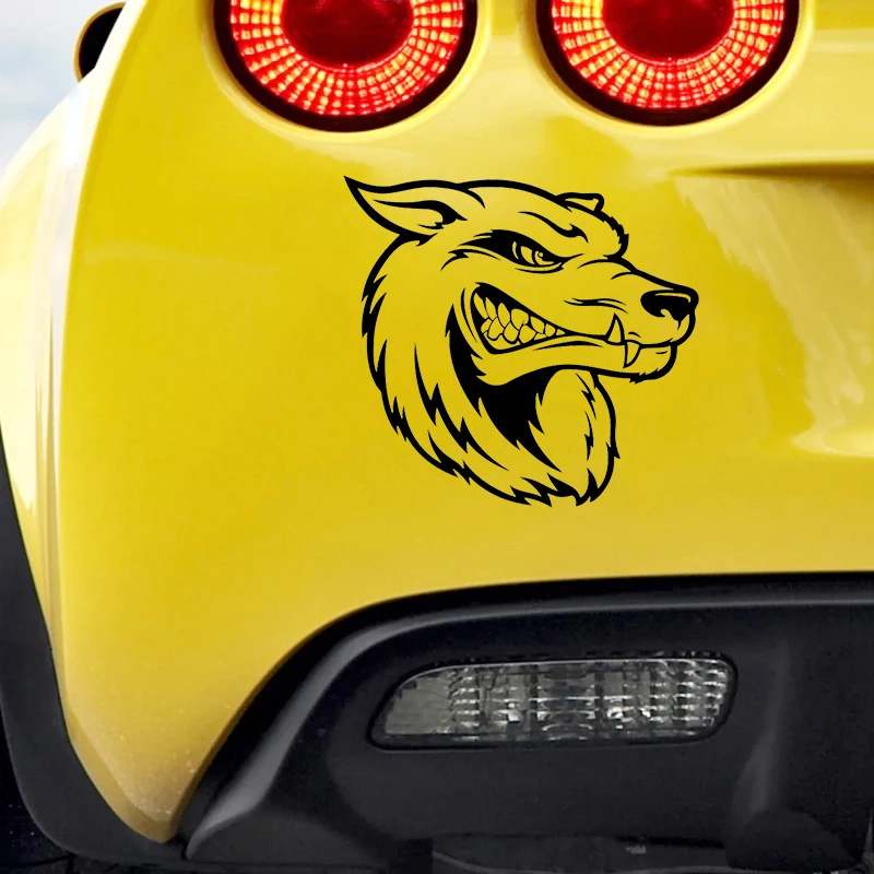 S61286 # Hund der Kopf Schwarz Transparent Auto Aufkleber Vinyl Aufkleber Wasserdichte Dekore für Motorrad Bumper Laptop