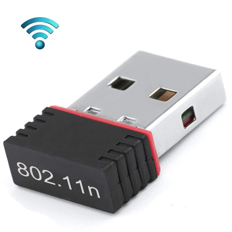 Miniadaptador WiFi USB para PC, adaptador WiFi de 150Mbps, Dongle Ethernet, tarjeta de red de 2,4G, Antena
