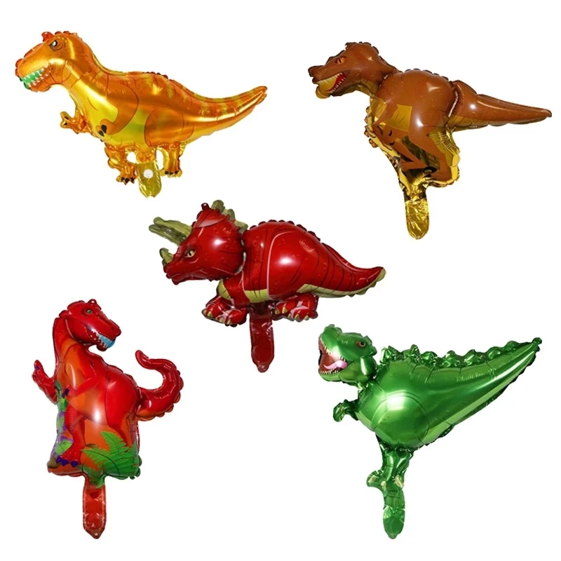 50/100pcs Mini Animal Balloons Foil Dinosaur Baloon Insect Air Balloon Birthday Party Decoration Children\'s Toys Gift Air Globos