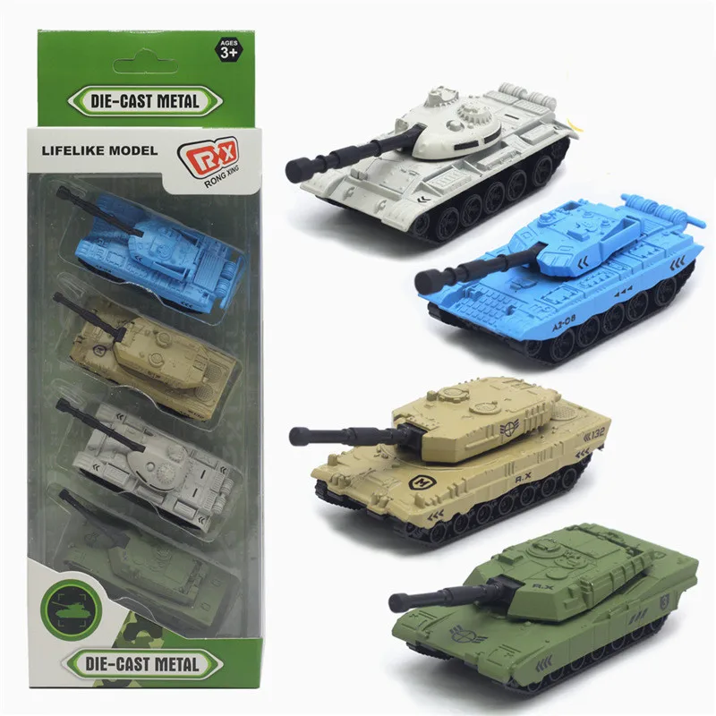 New product hot sale 1:64 alloy T55 military tank model,military model 4 piece set toy,children’s gift,free shipping