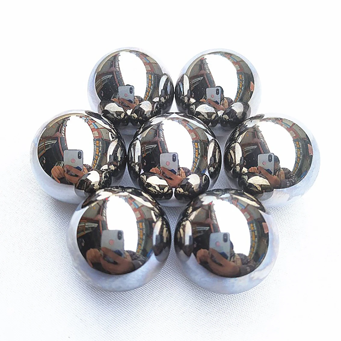 1Pcs GCR15 Solid Bearing Steel Ball Dia 31mm 31.5mm 33.338mm 38mm-50mm High Precision Smooth Ball