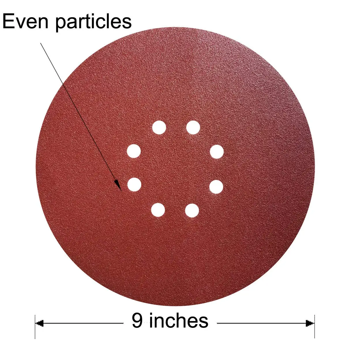 Наждачные диски 9 дюймов с 8 отверстиями, 30 шт., наждачная бумага с липучками в ассортименте, орбитальные шлифовальные подушечки 5 шт. каждого зернистости 60 80 100 150 180 240