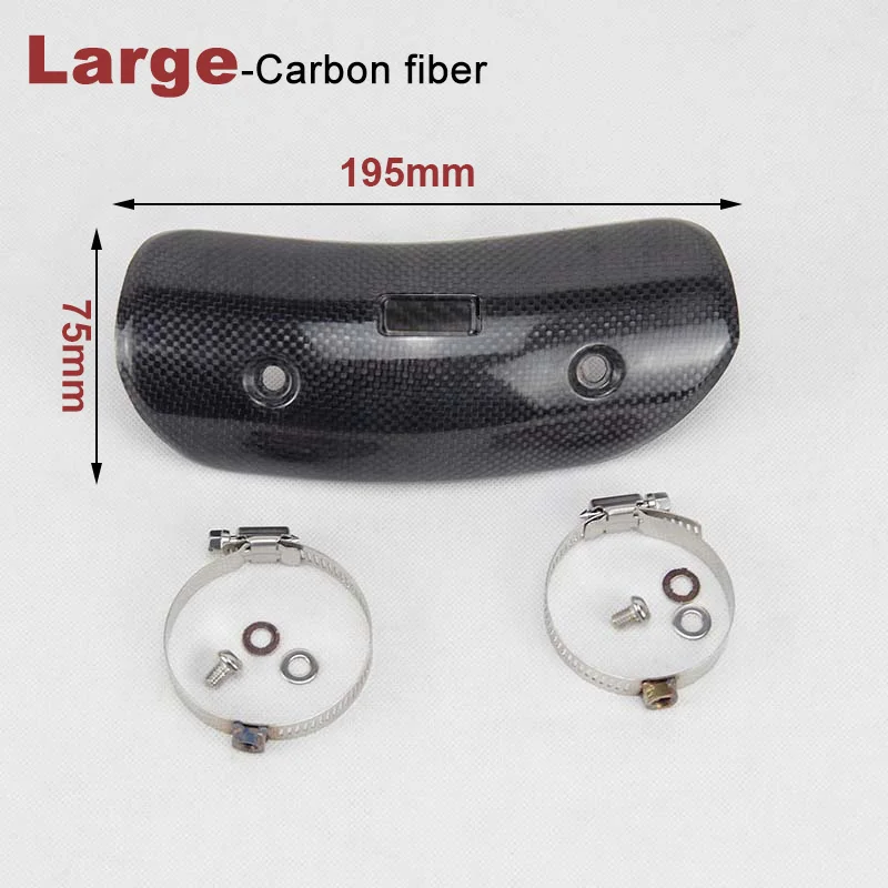 Silencieux en fibre de carbone pour moto, protecteur, évasion, bouclier thermique, couverture, garde, anti-brûlure, Vintage, Z900, Pit Bike