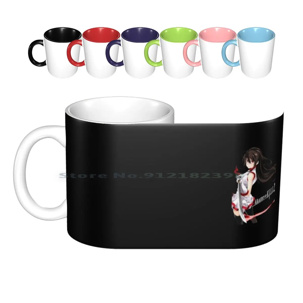 Akame Ga Kill Ceramic Mugs Coffee Cups Milk Tea Mug Akame Ga Kill Akame Anime Cartoon Comic Esdeath Ga Japanese Kill Leone