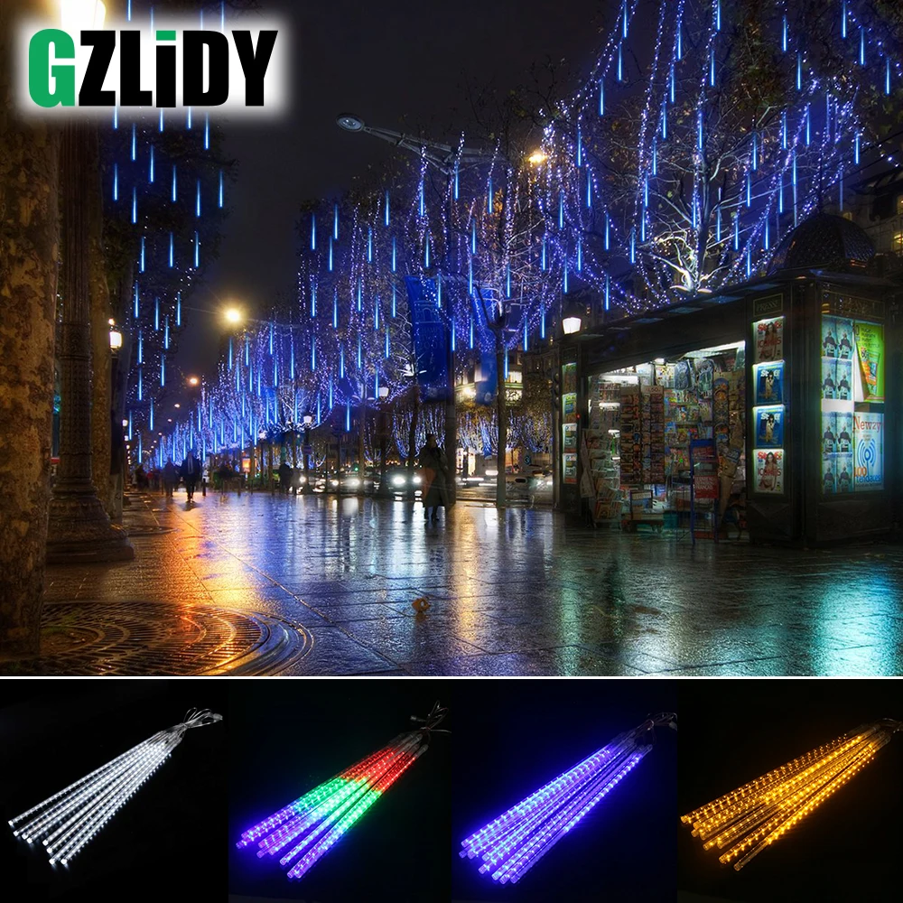 

30CM AC220V Led string light Christmas light Meteor Shower Falling Star Rain Drop Icicle Snow Fall LED Xmas String Light